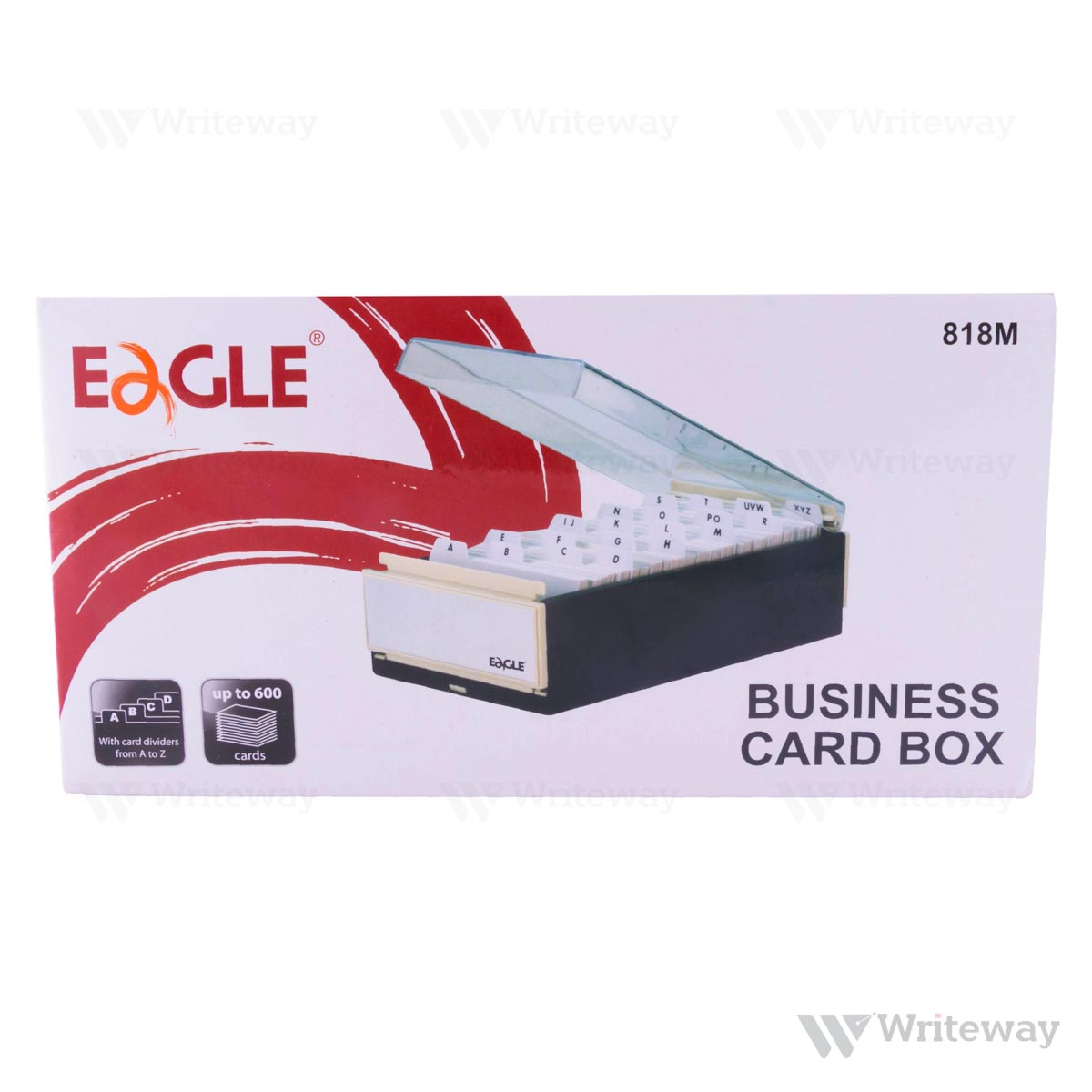 EAGLE BUSINESS CARD BOX BLACK